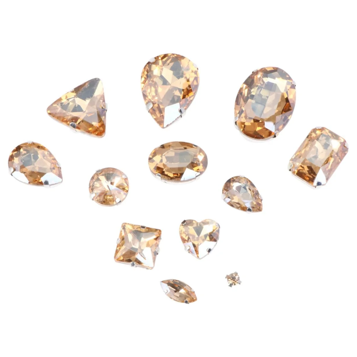 Стразы Хрустальные Lurrose 100 шт Капля, фото №5