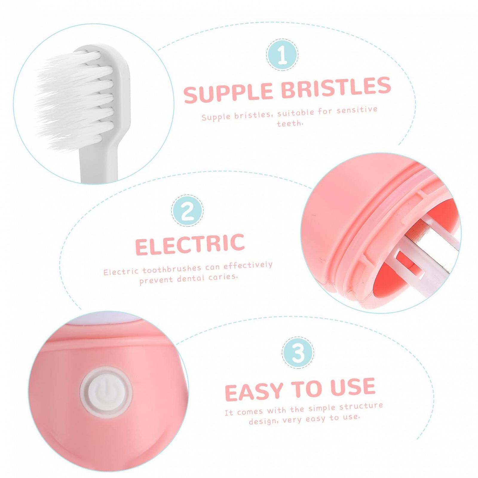 Автоматична електрична зубна щітка PartyKindom Soft Bristles Boys and Girls, фото №8