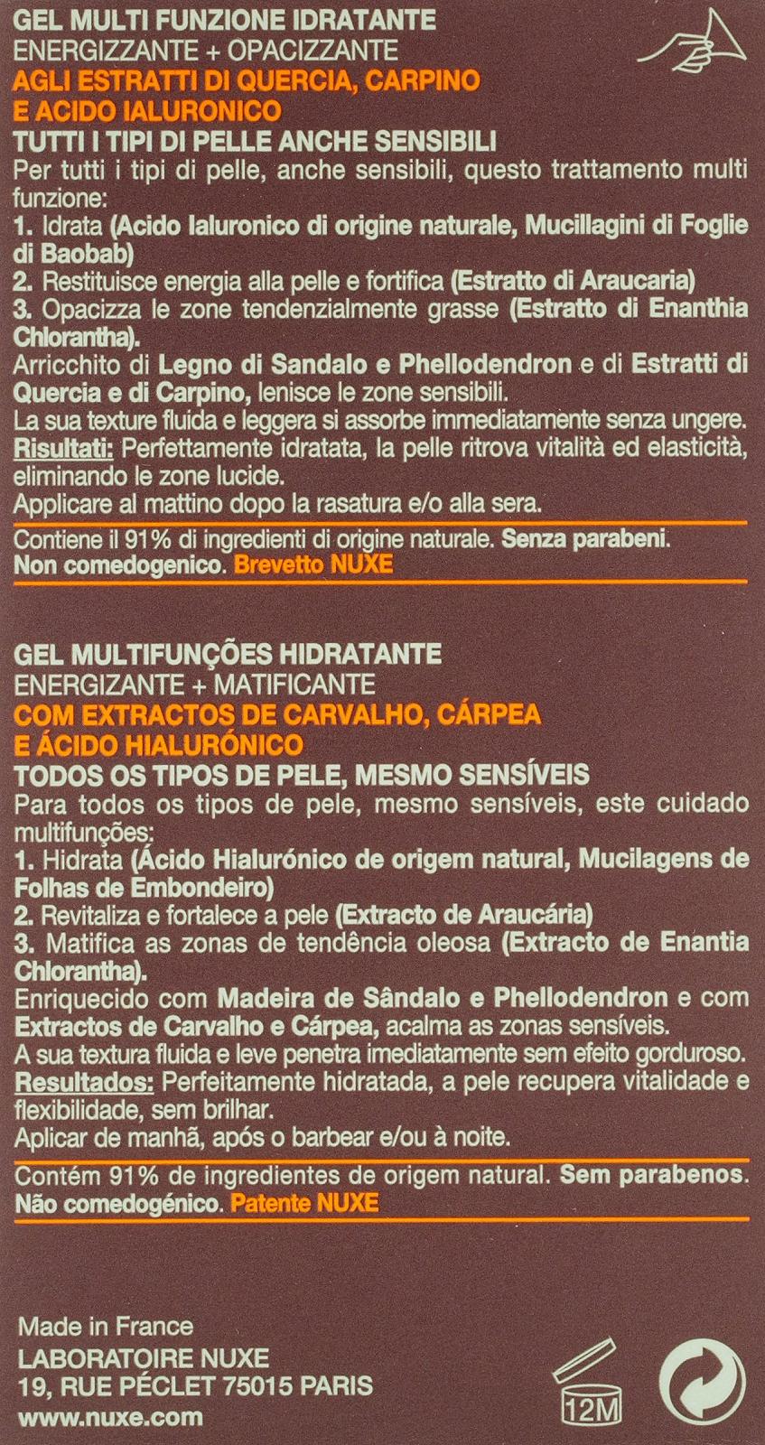 Гель для душу NUXE MEN Moisturizing Multi Purpose 50 мл, фото №5