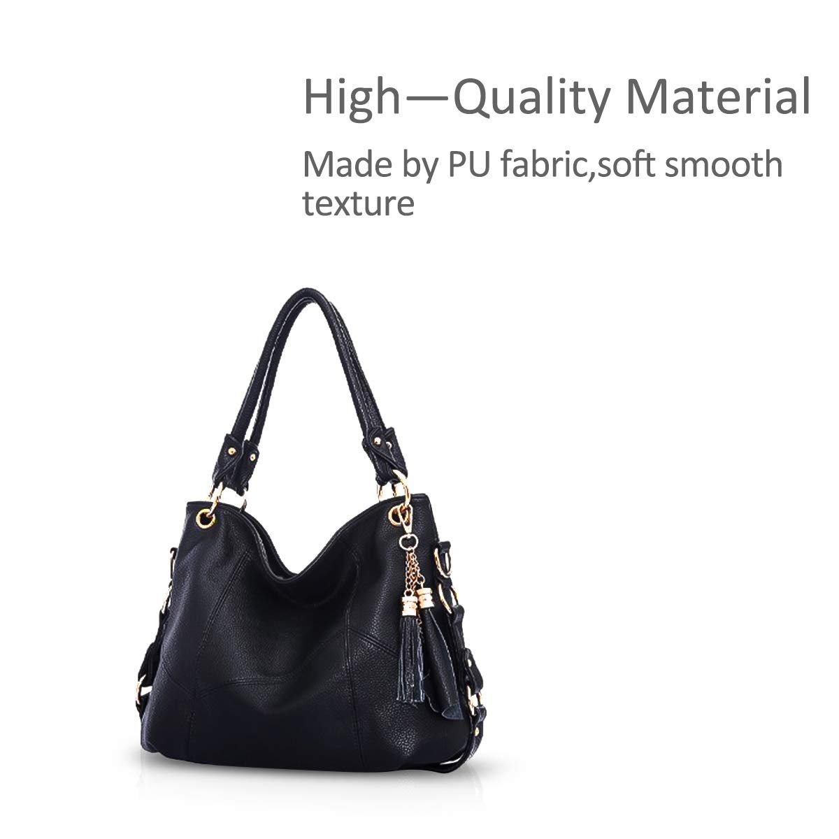 Сумка женская Nicole & Doris, большая емкость, мягкая кожа, сумка-шоппер, новая дизайнерская сумка, сумки с кисточкой, фото №3