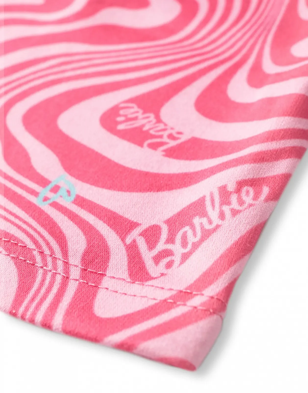 Комплект піжами для дівчаток Barbie, рожевий, топ з короткими рукавами та шорти, фото №6