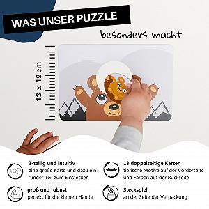Пазлы-карточки Puzzle Cards Первый пазл Животные и цвета 13 пазлов цена на synthetic.ua - Фото 1 Пазлы-карточки Puzzle Cards Первый пазл Животные и цвета 13 пазлов synthetic.ua - Фото 1