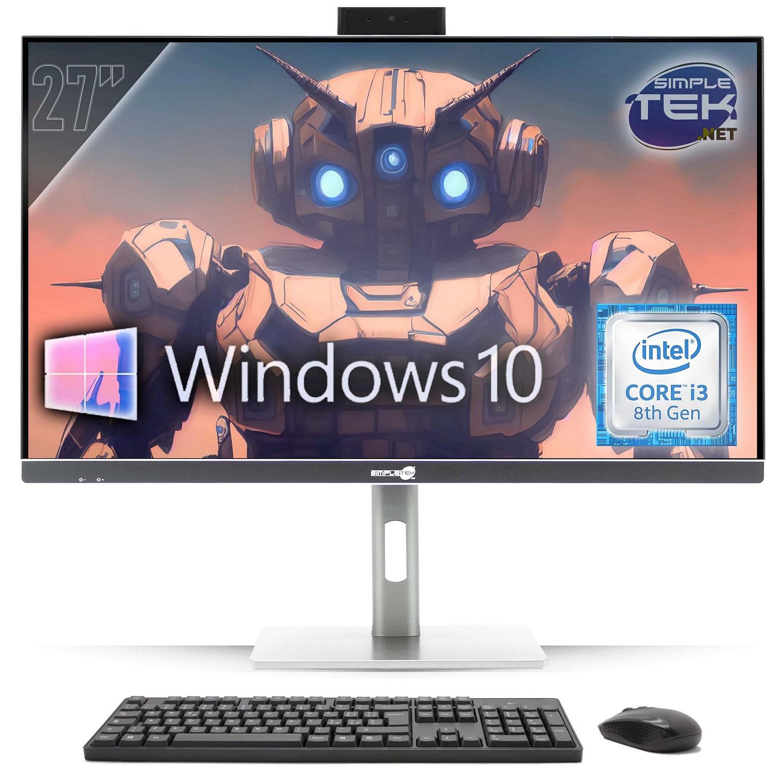 Один блок Simpletek 27 дюймів 4K Core i3 8 покоління GTX 1660 6GB GDDR6 Windows 10 Pro 16GB RAM та 480GB SSD, фото №3