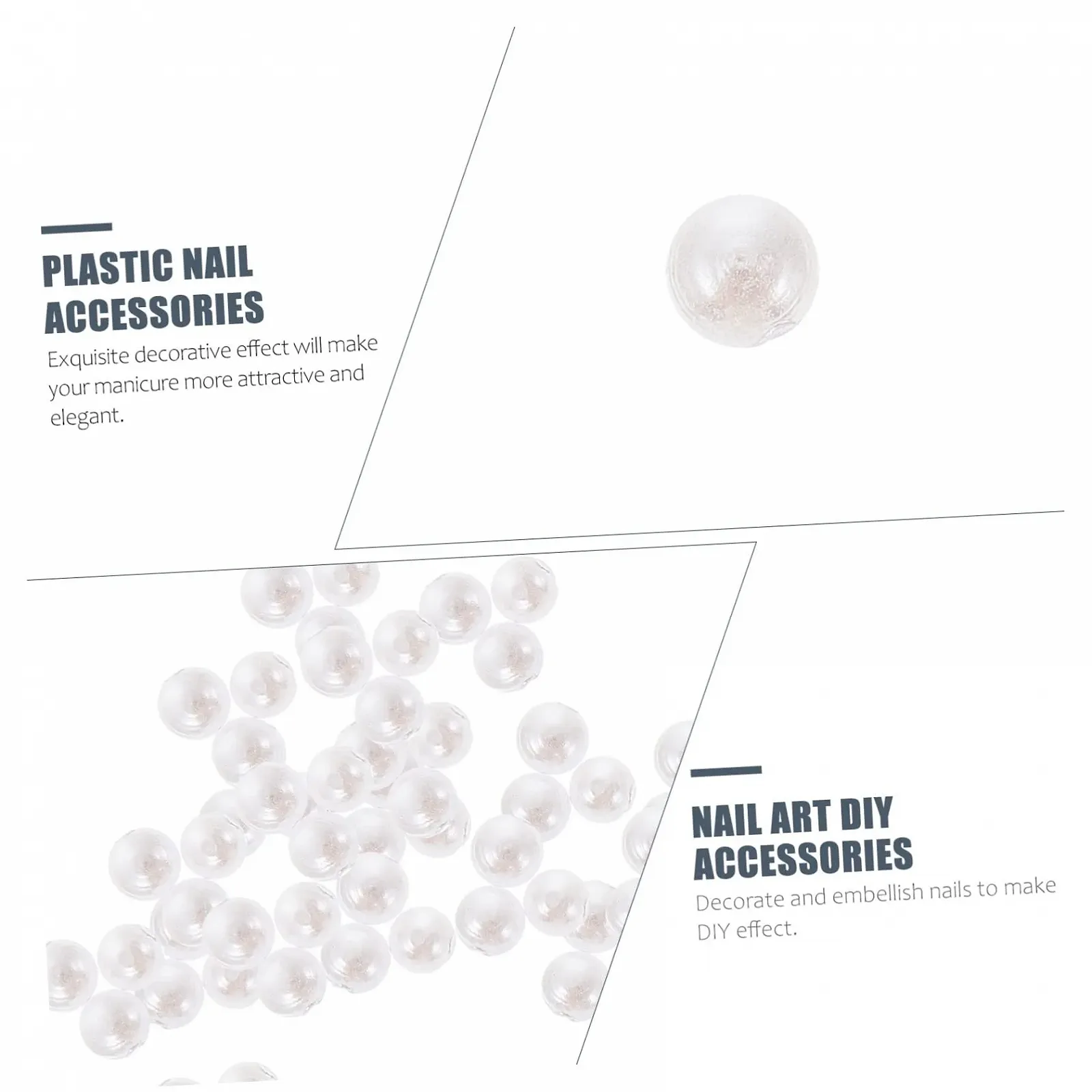 Перлини для нігтів Healvian 10000 шт, 1,5 мм, напівперлини, пластик, дизайн нігтів, білий, фото №6 Перлини для нігтів Healvian 10000 шт, 1,5 мм, напівперлини, пластик, дизайн нігтів, білий, фото №6