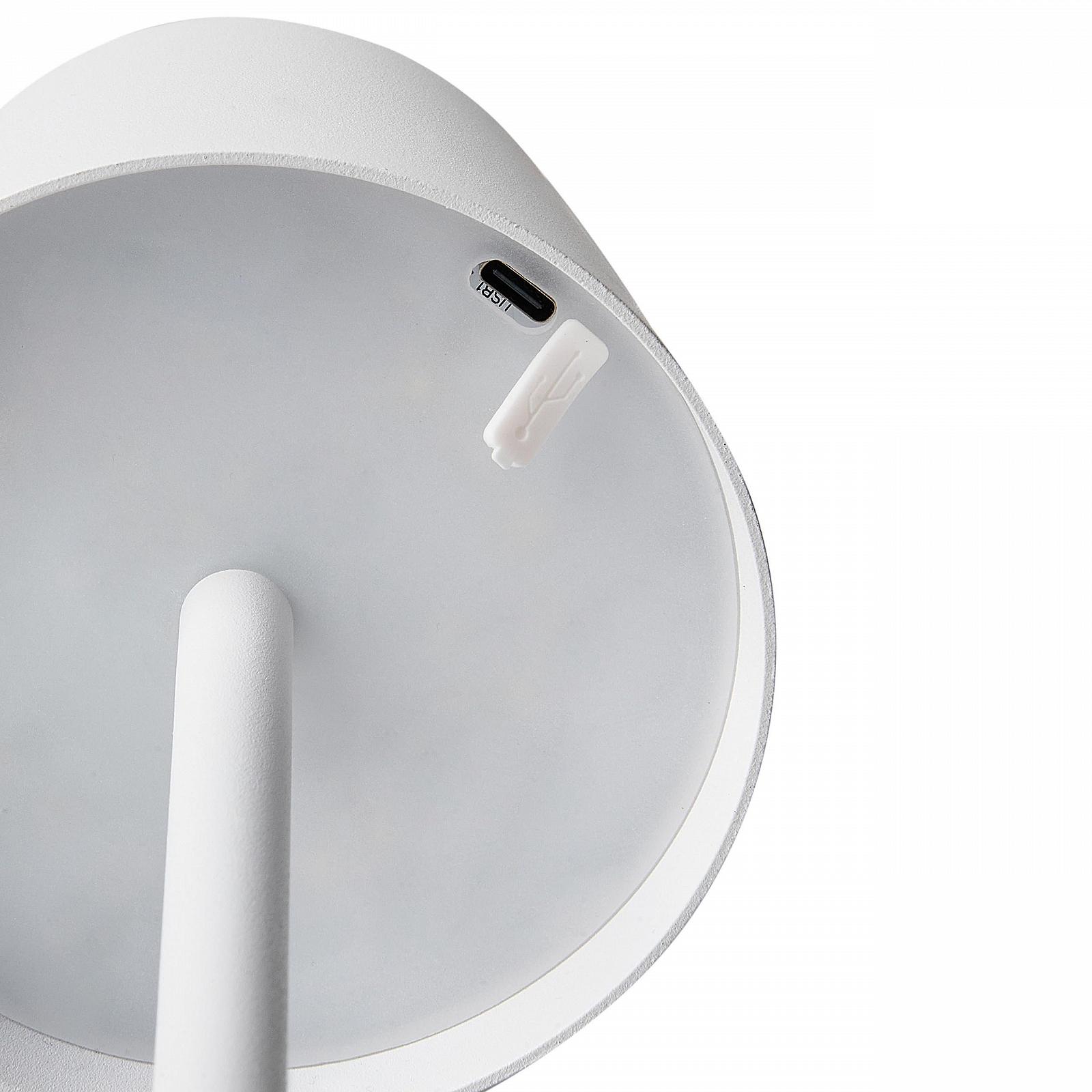 Настільна лампа Baceiro LED Акумуляторна Бездротова Сенсорна Біла, фото №7