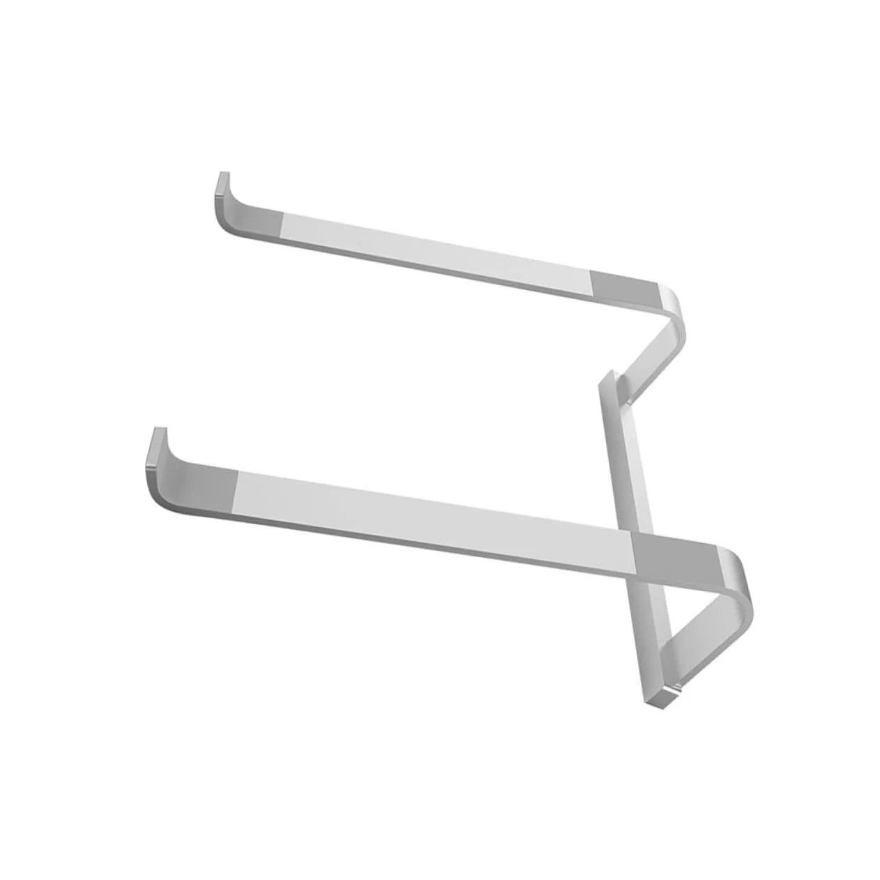 Підставка для ноутбука Praktischer з алюмінієвого сплаву, вентильована, портативна, срібляста, фото №1