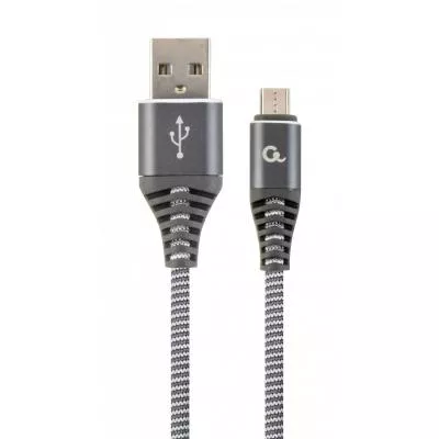 Дата кабель USB 2.0 Micro 5P to AM Cablexpert (CC-USB2B-AMmBM-2M-WB2), фото №1
