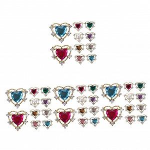 Украшения для ногтей Сердце FRCOLOR 40 шт. Разноцветные - Фото 1