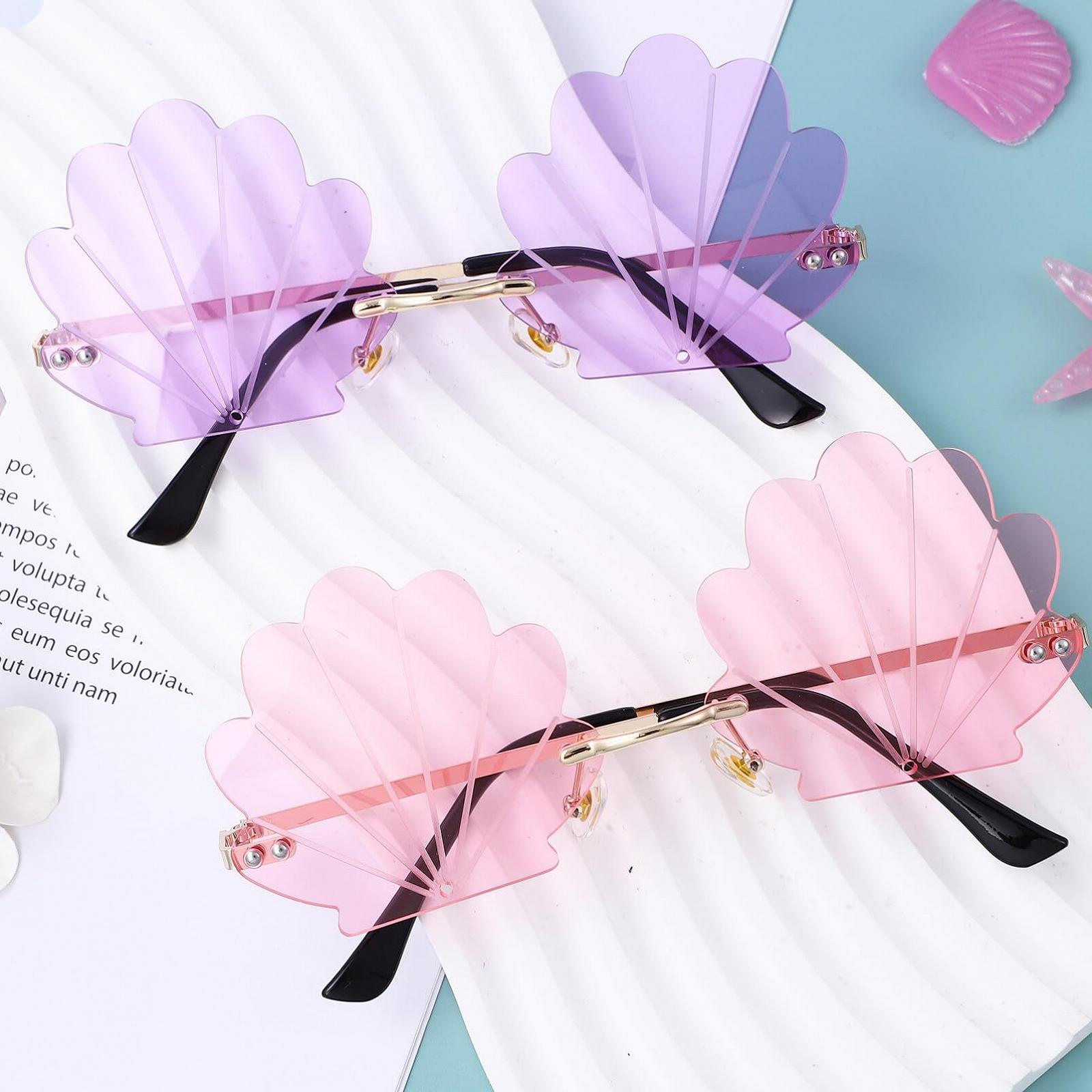 Сонцезахисні Окуляри Без Оправи LIFKOME Унісекс для Вечірок, рожевий, фото №8