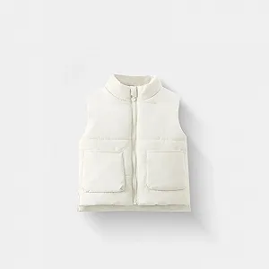 Дитячий зимовий пуховий жилет для дівчаток і хлопчиків для активного відпочинку synthetic.ua - Фото 1