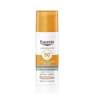 Сонцезахисний гель-крем Eucerin Sun Oil Control Tinted Medium SPF50+ 50 мл - Фото 1