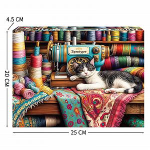 Пазл Tailor Cat, 1000 елементів, Різнокольоровий - Фото 1