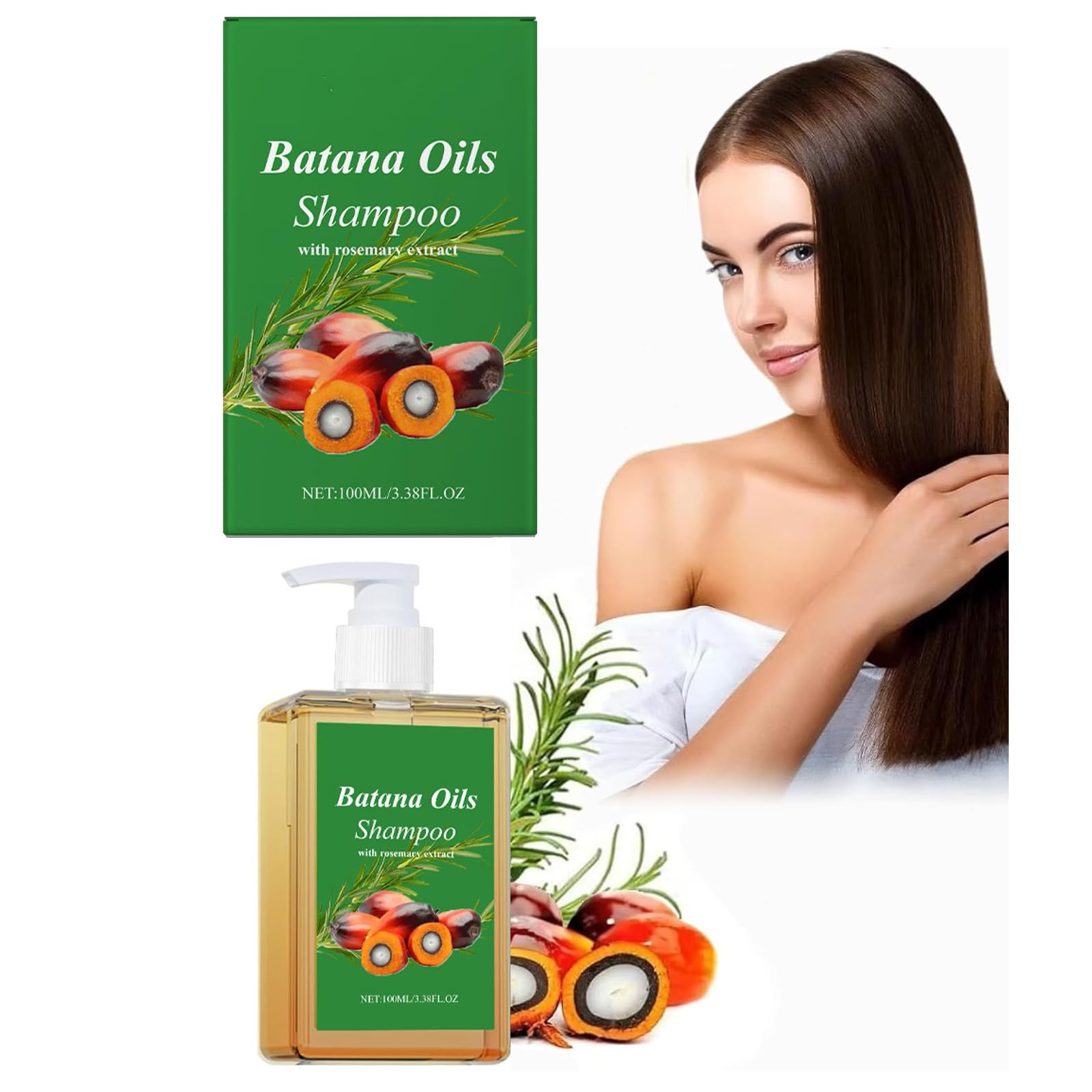 Шампунь Batana Rosemary Oil Extract 100 мл для чоловіків і жінок м'який і пухнастий, фото №1