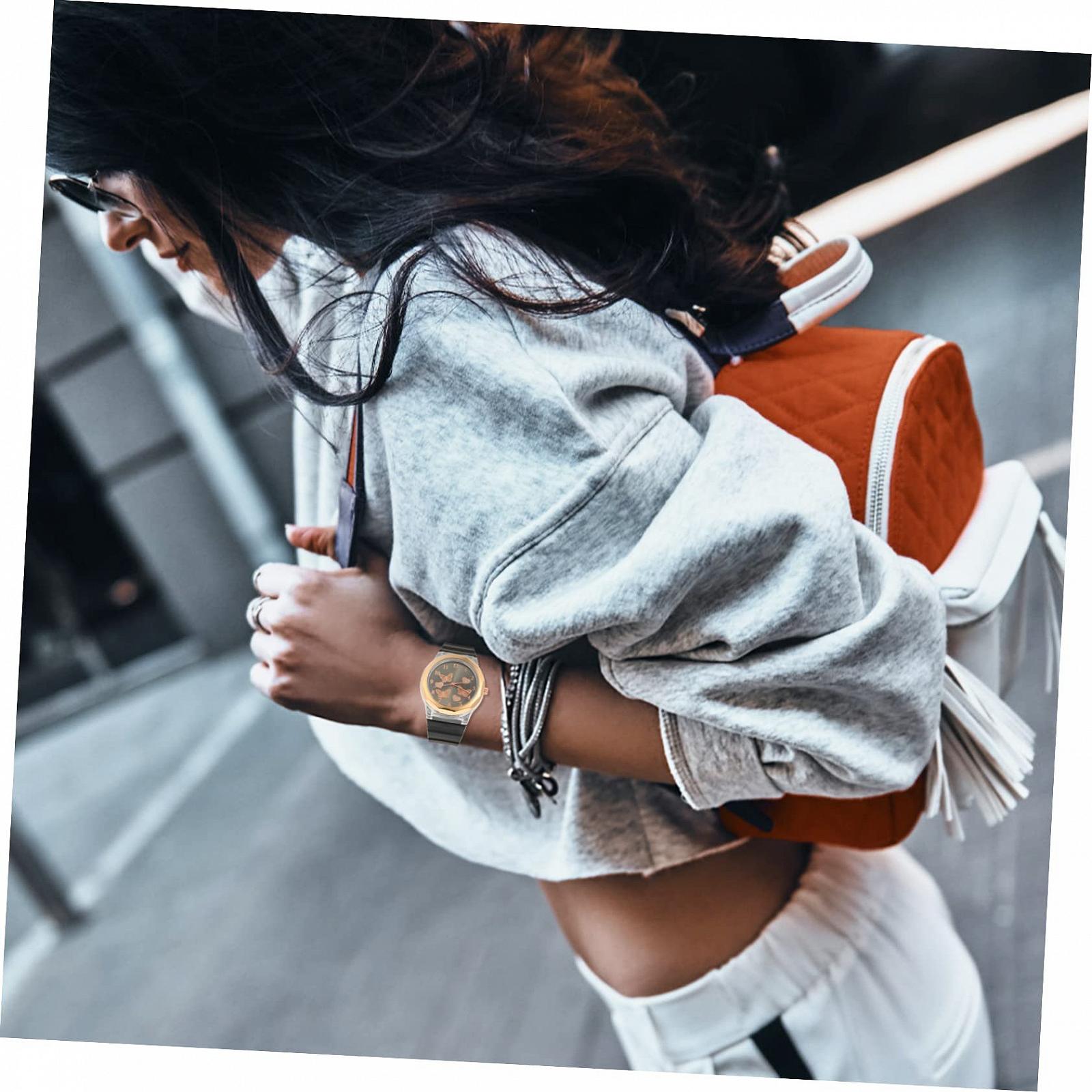 Женские часы Healvian с силиконовым ремешком и дизайном бабочки, фото №4