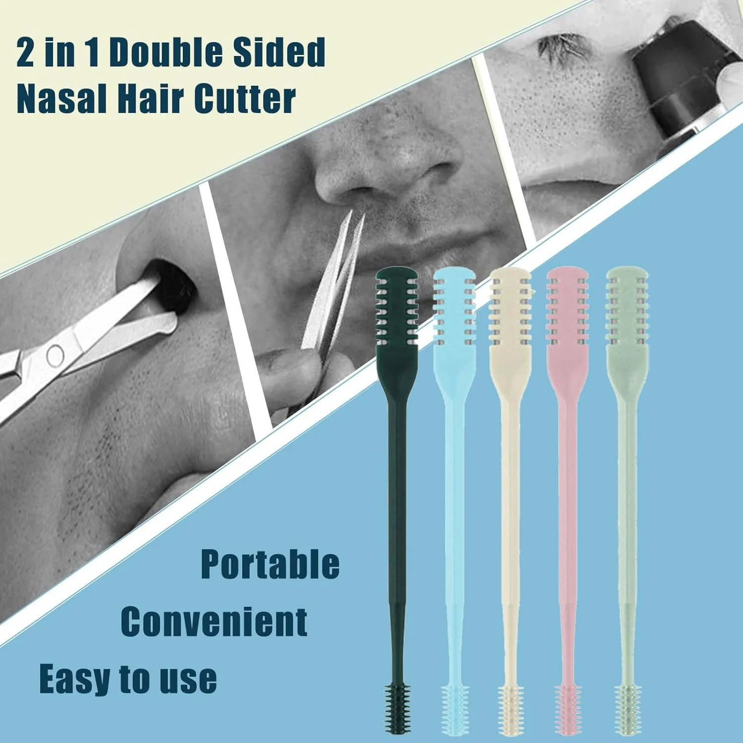 Тример для носа Pack 2 in 1 Hair Trimmer Double Sided Машинка для видалення волосся Настрій для жінок та чоловіків, фото №3