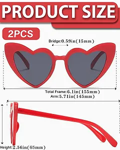 Солнцезащитные очки CULEB 2 пары, в форме сердца, в стиле 90-х, ретро, смешные, милые, с мотивом сердца, красные, розовые цена на synthetic.ua - Фото 1 Солнцезащитные очки CULEB 2 пары, в форме сердца, в стиле 90-х, ретро, смешные, милые, с мотивом сердца, красные, розовые synthetic.ua - Фото 1