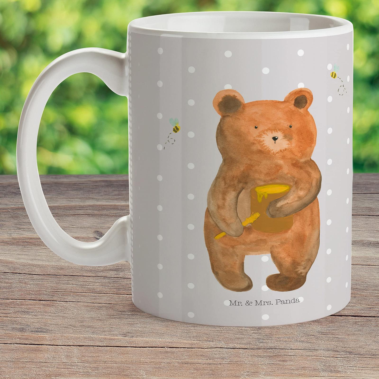 Детская чашка Медведь Мед Mr. & Mrs. Panda, пластиковая, детская посуда, чашка для детского сада, игрушечный мишка, чашка для питья, фото №2