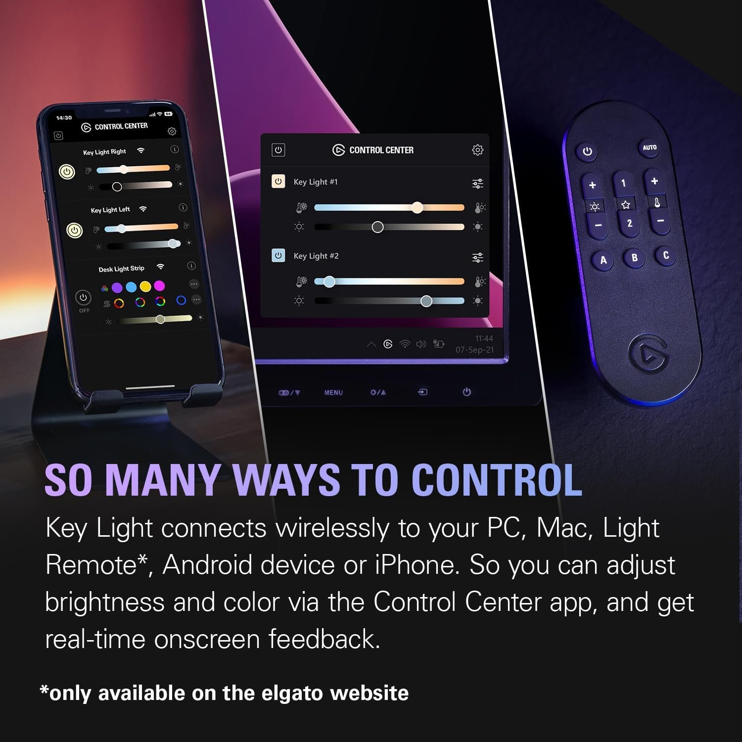 Лампа Elgato Key Light / Wi-Fi / 2800 люмен / 2900 - 7000К / Черный, фото №6