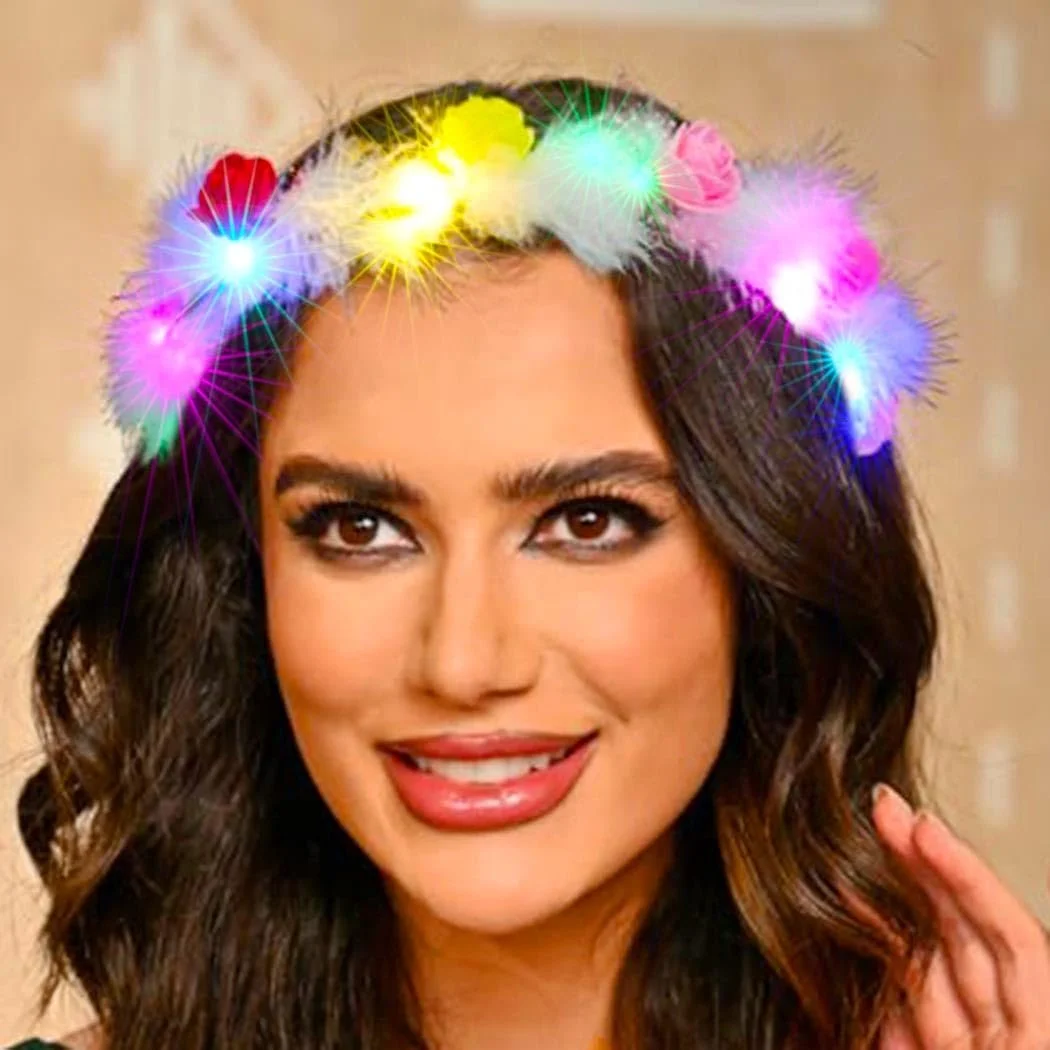 Вінок для волосся з LED квітами Edary, фото №6