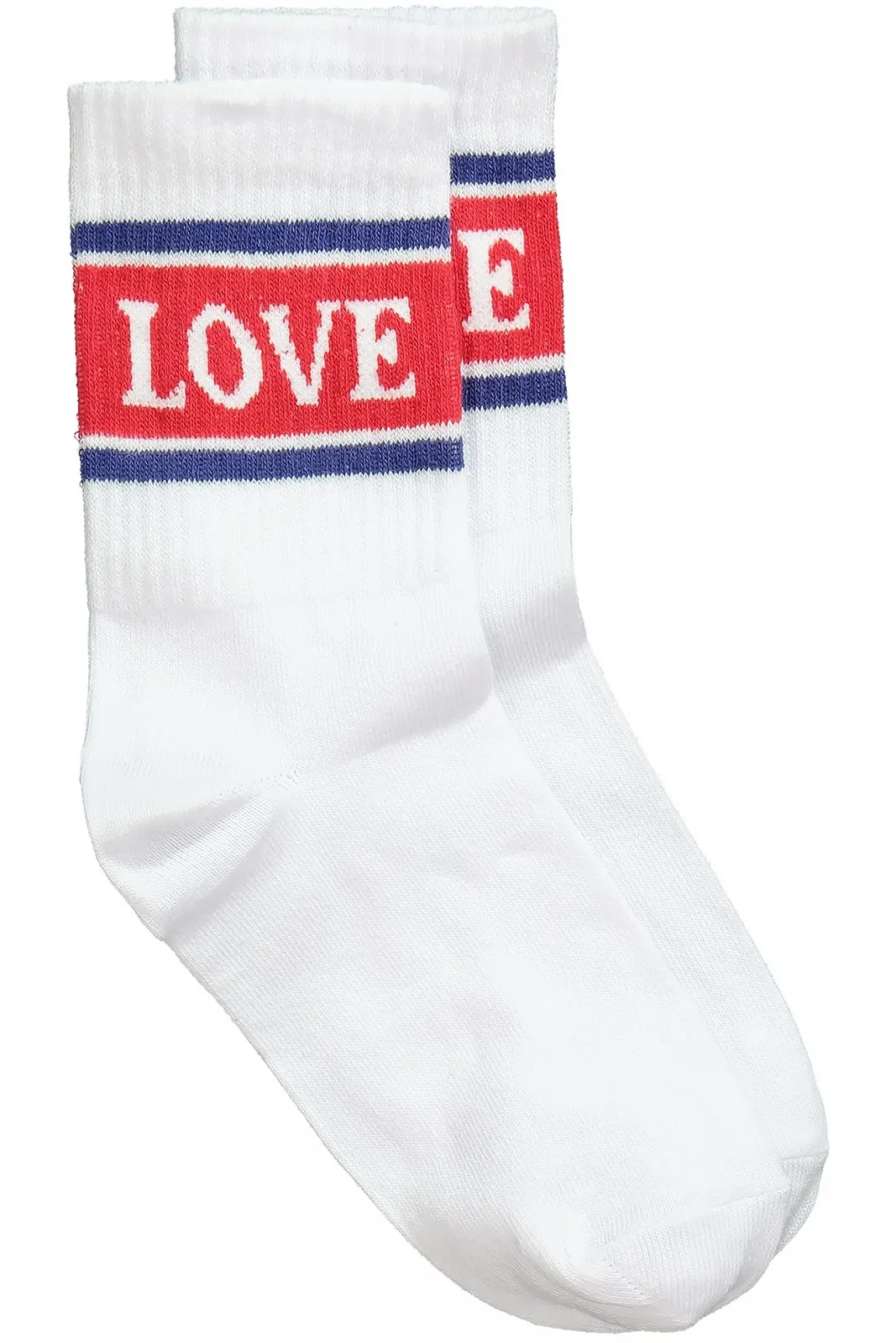 Жіночі шкарпетки Ulla Popken Plus Size Tennis Sock Love Lettering 824046, фото №3