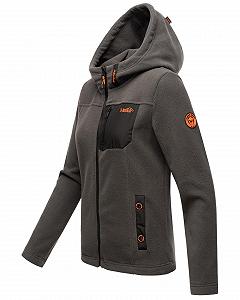 Флисовая куртка MARIKOO B932 Женская с нагрудным карманом и капюшоном Переходная куртка synthetic.ua - Фото 1