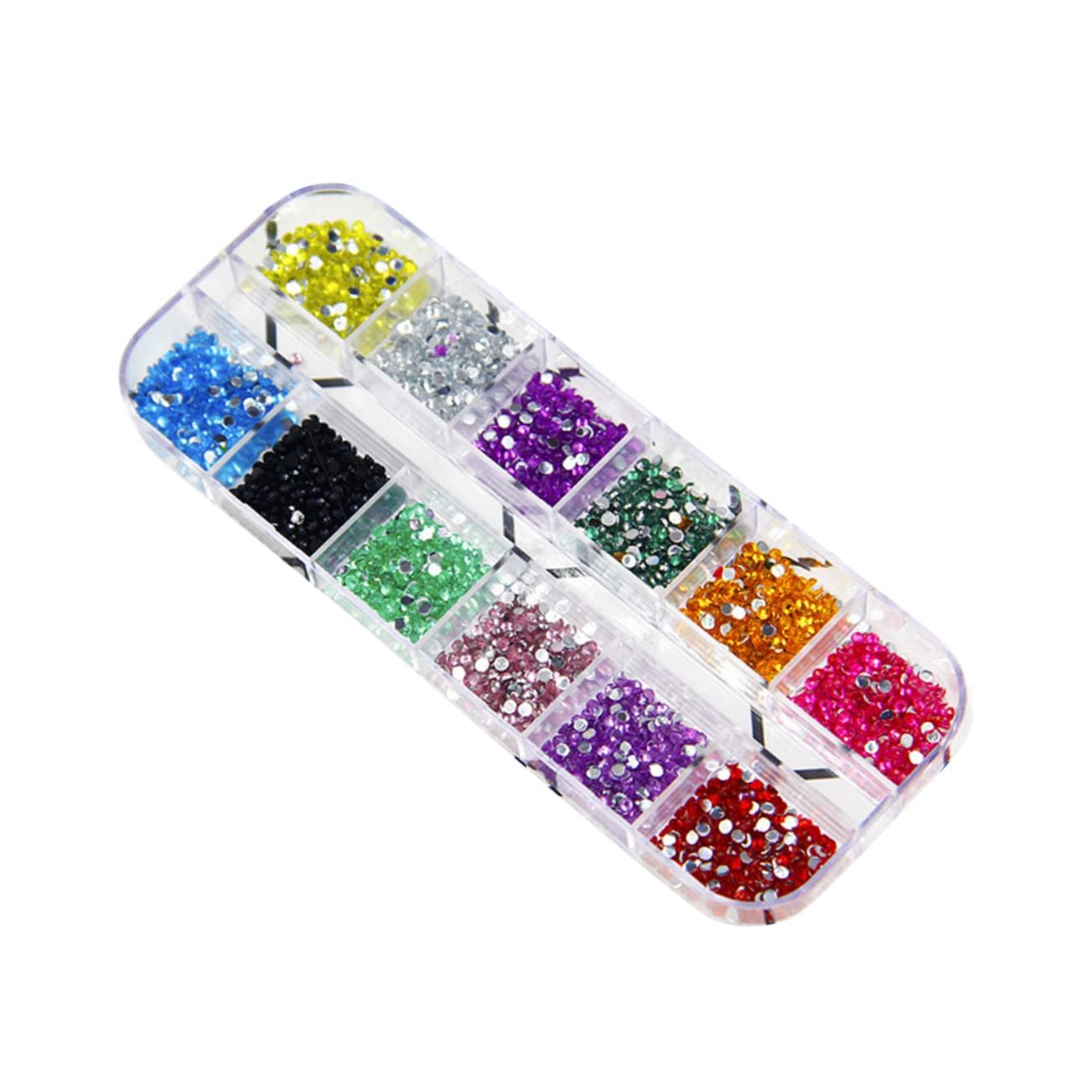 Украшения для ногтей Healvian 6000 шт, 12 аппликаций, декор стразами, кристалл, фото №3