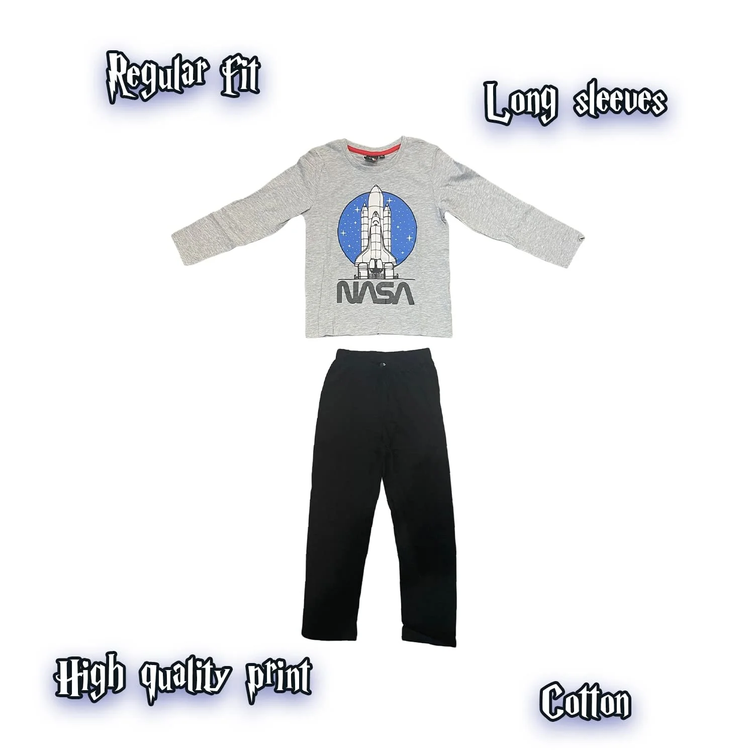 Піжама Fashion UK NASA Shuttle Зимова Дитяча Довгий Рукав, фото №3