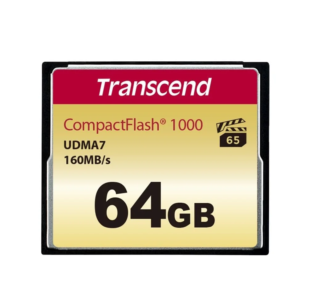 Карта памяти Transcend CompactFlash 1000x 64 ГБ, фото №1 Карта памяти Transcend CompactFlash 1000x 64 ГБ, фото №1