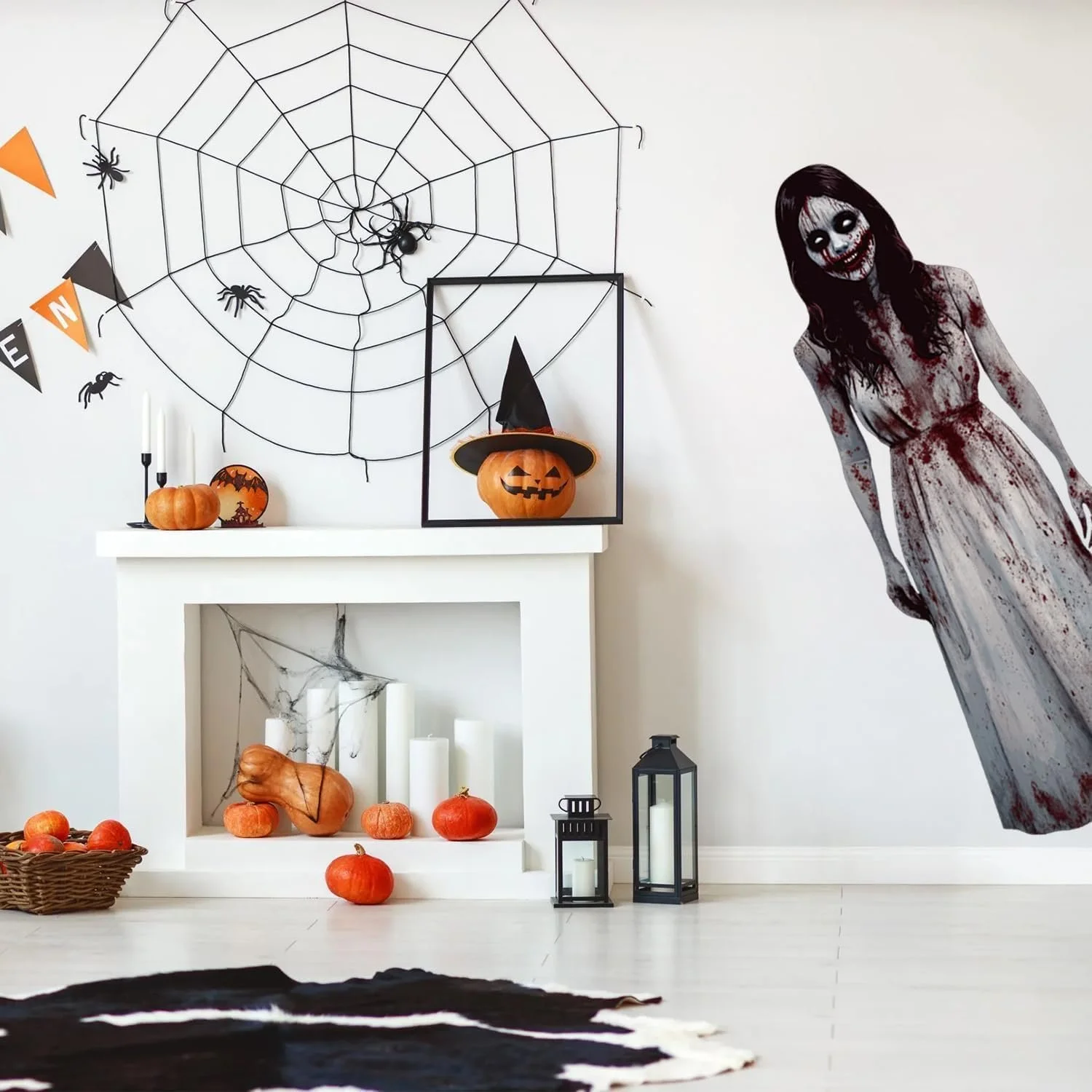 Наклейка на стіну HPNIUB Ghost Woman 35 x 100 см, фото №5