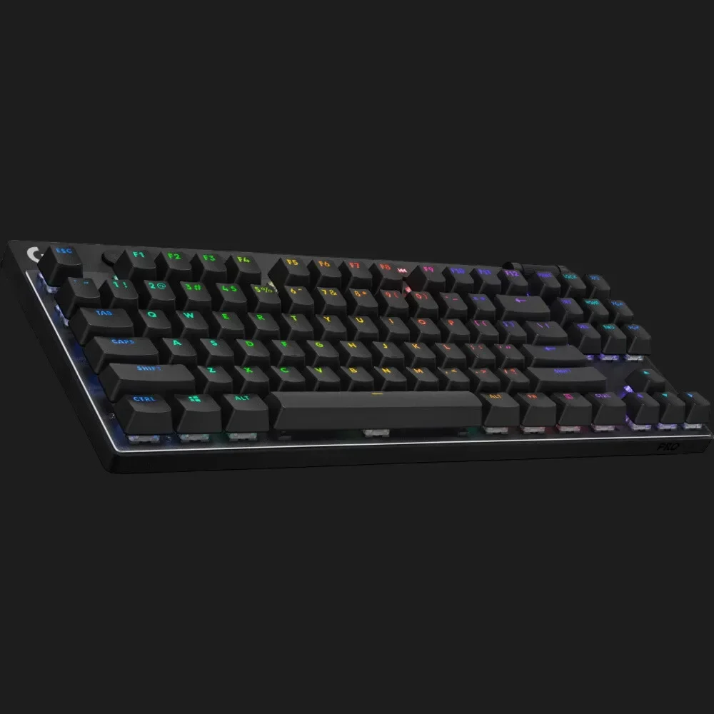 Ігрова бездротова клавіатура Logitech G PRO X TKL LIGHTSPEED / Механічна / USB / Bluetooth / Радіоканал / GX Brown Tactile Switch / RGB підсвітка / UKR / Black (920-012133), фото №2