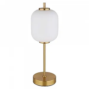 Настольная лампа GLOBO Латунь Стекло Опал 40 см synthetic.ua - Фото 1