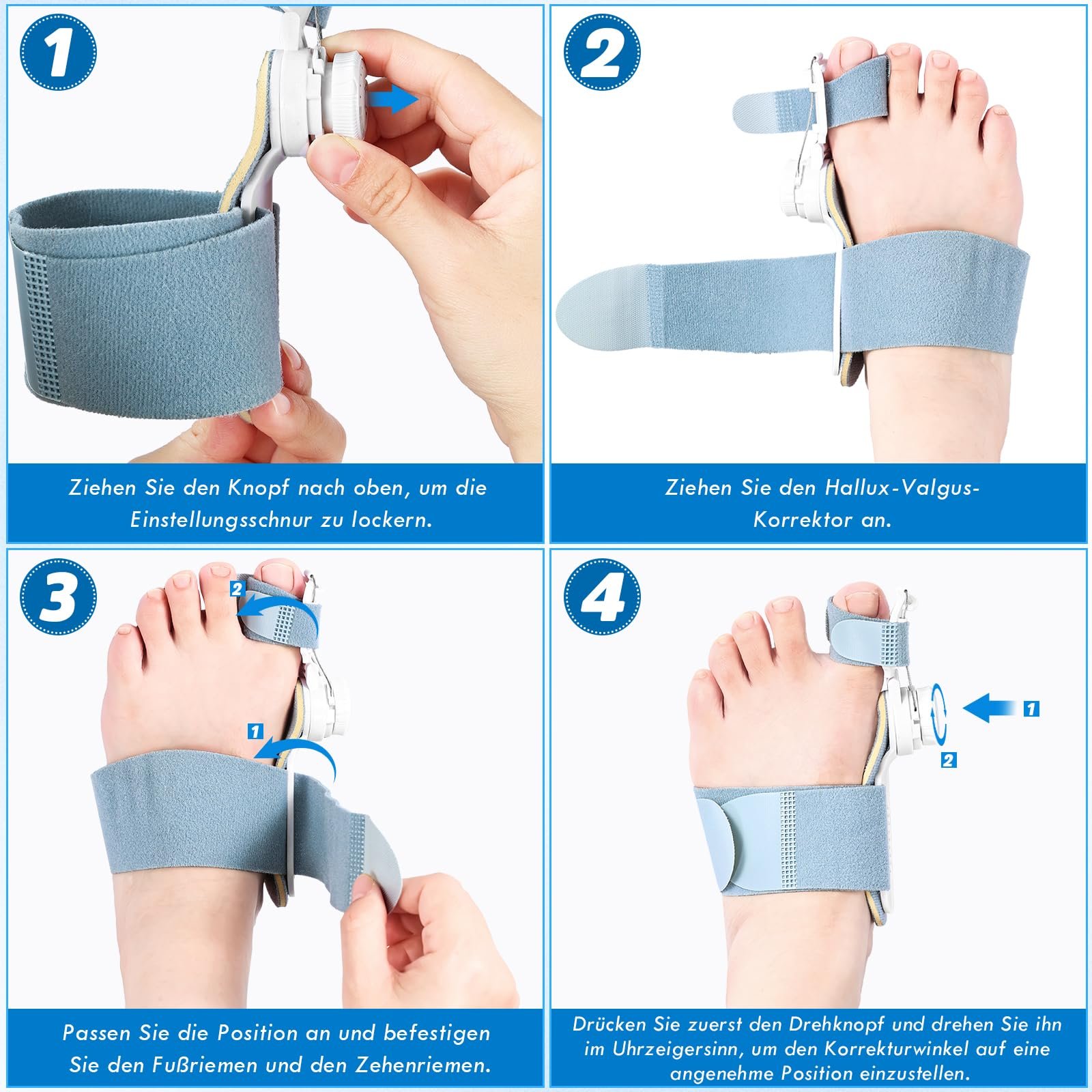 Шина для великого пальця стопи Сіра, фото №5