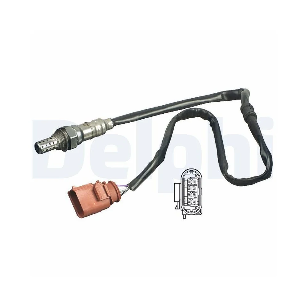 Лямбда-зонд DELPHI ES11092-12B1 для AUDI SEAT SKODA VW VAG, после катализатора, фото №1