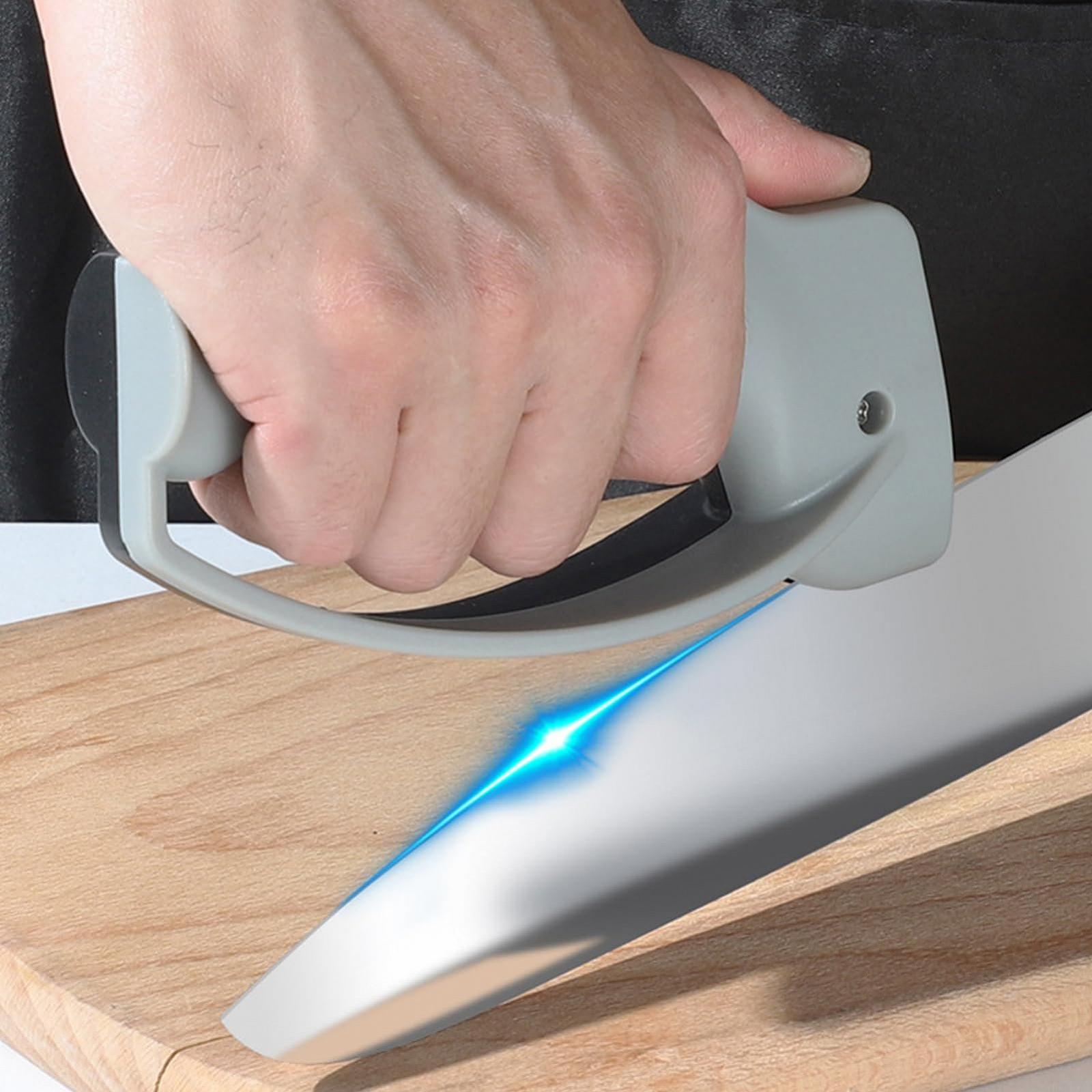 Точило для ножей портативное ручное двухстороннее эргономичное, фото №3