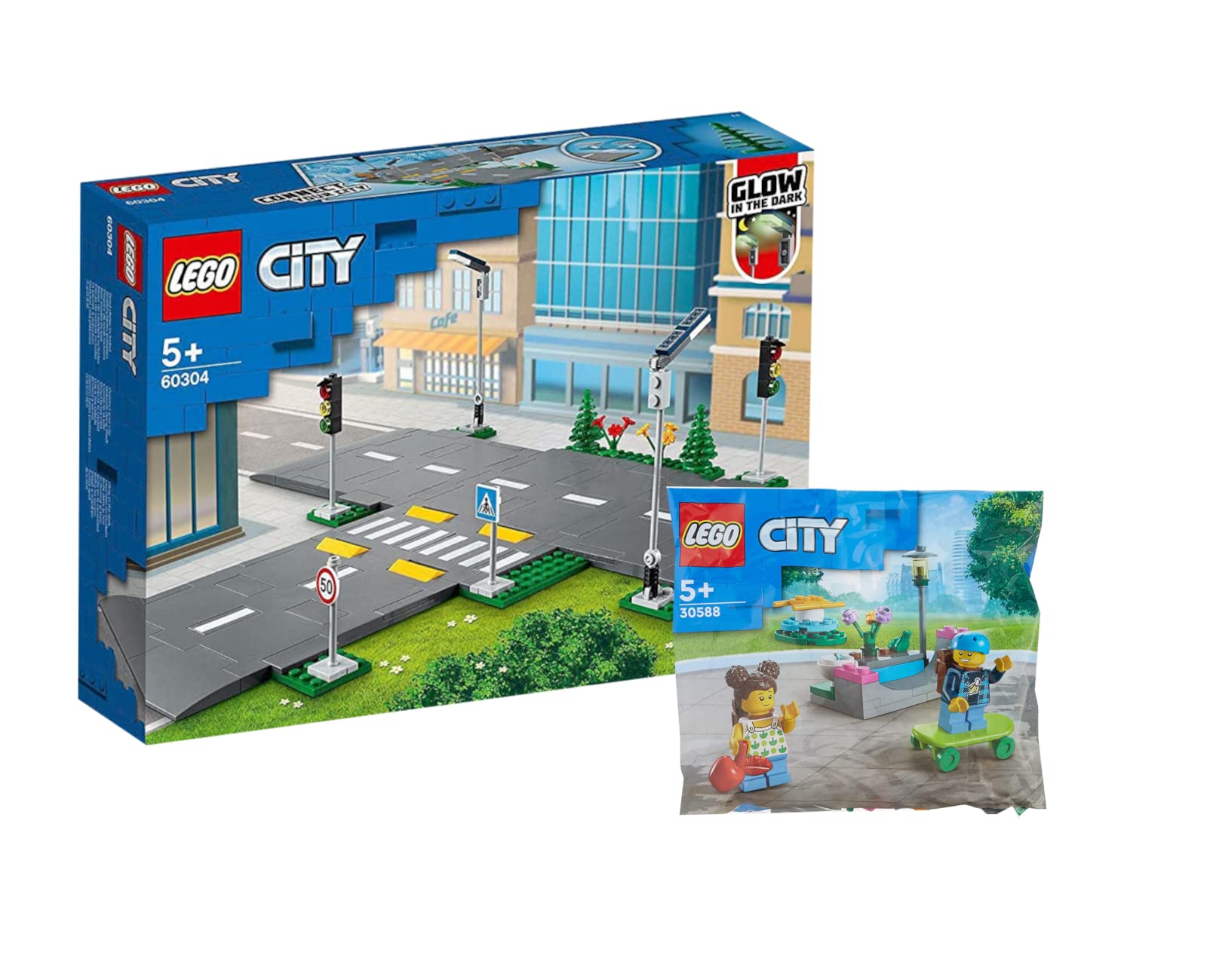 Набор Ameet Verlag Lego City Road Intersection with Traffic Lights 60304 + Children's Playground 30588, фото №1