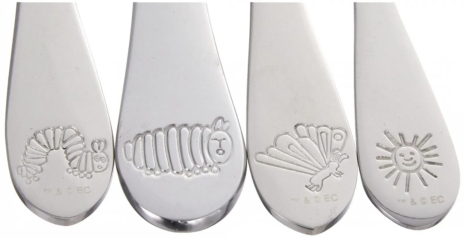 Набір столових приборів Raupe Nimmersatt 4 предмети Нержавіюча сталь Різнокольоровий, фото №3 Набір столових приборів Raupe Nimmersatt 4 предмети Нержавіюча сталь Різнокольоровий, фото №3