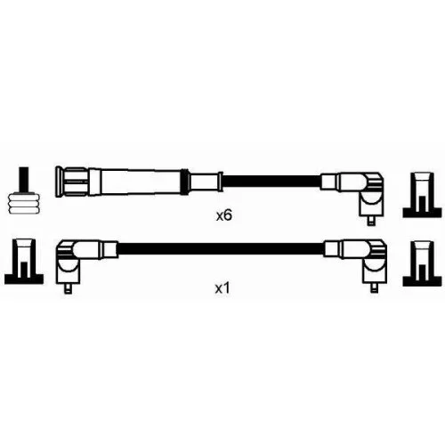 Комплект проводов зажигания NGK 0576 для BMW MINI, для автомобилей с распределителем зажигания, фото №2