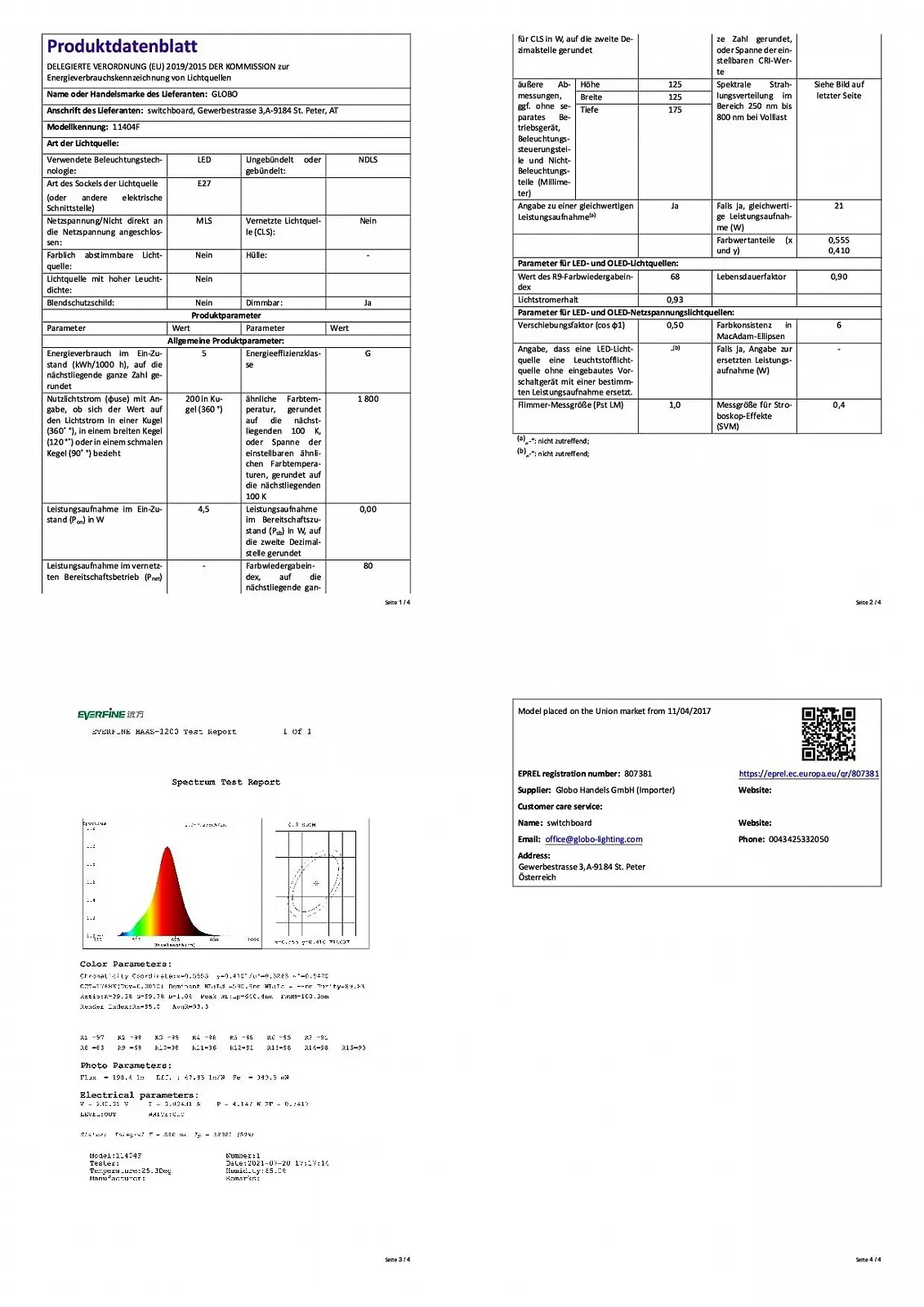 Настільна лампа Текстильна Ретро Синя в комплекті з LED лампою, фото №7
