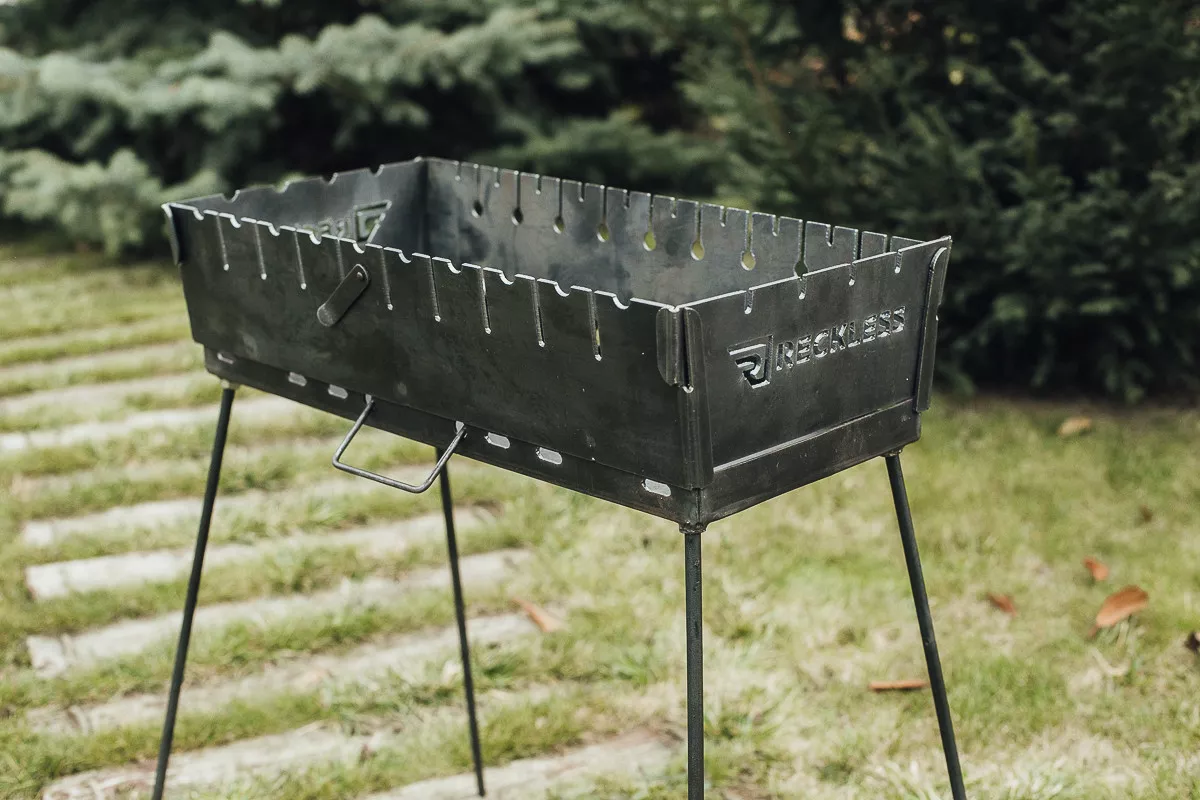 Мангал раскладной чемодан на 8 шампуров 3 мм c чехлом, фото №6 Мангал раскладной чемодан на 8 шампуров 3 мм c чехлом, фото №6