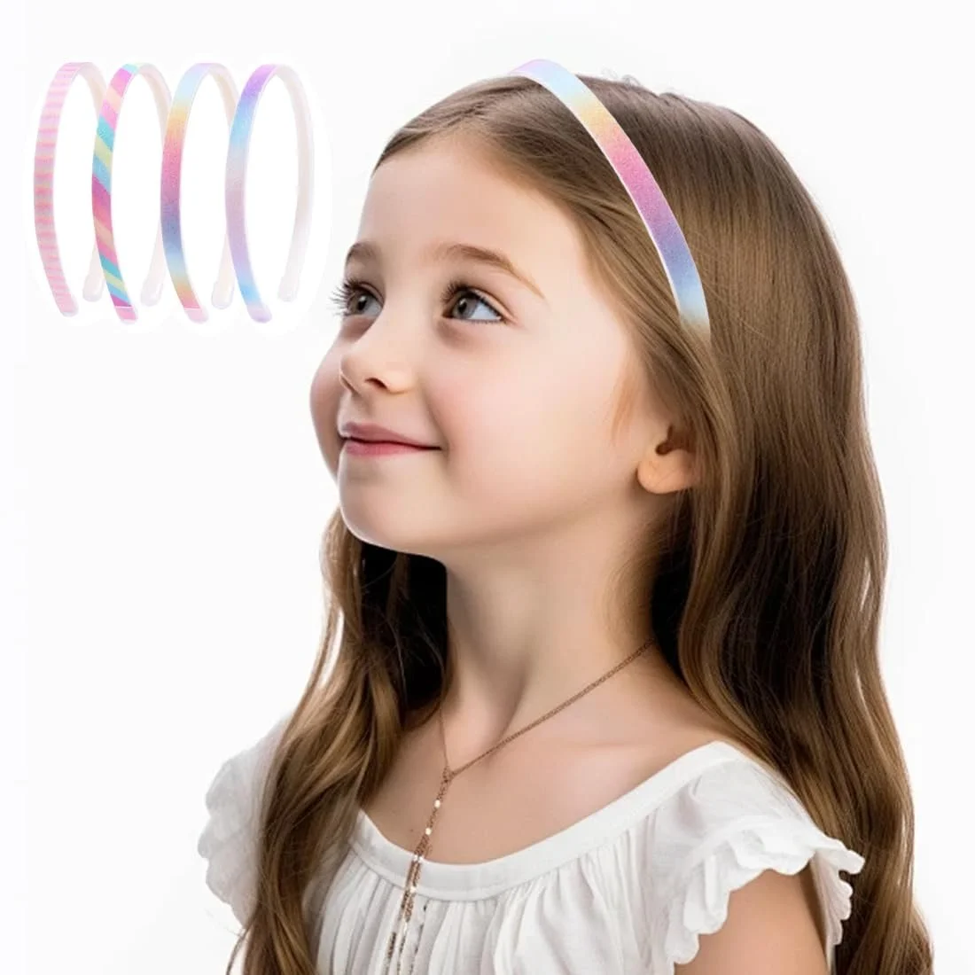 Набір обручів для волосся з блискітками, фото №6