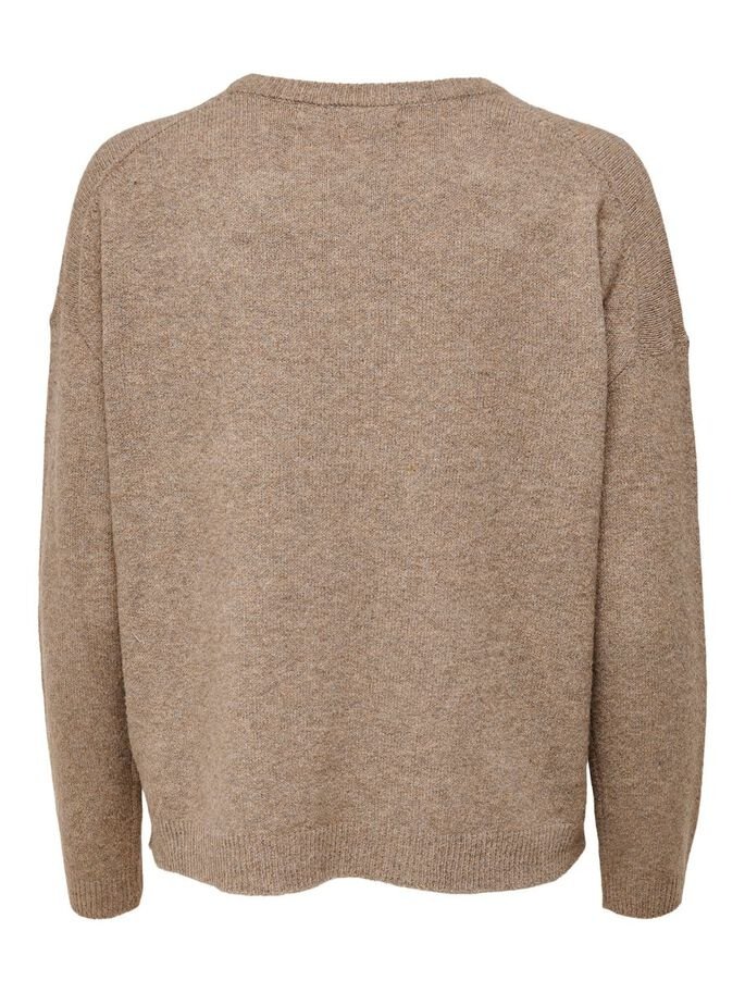 Пуловер ONLFIE LIFE L/S PULLOVER CC KNT 15232538-Camel ONLY S, фото №4