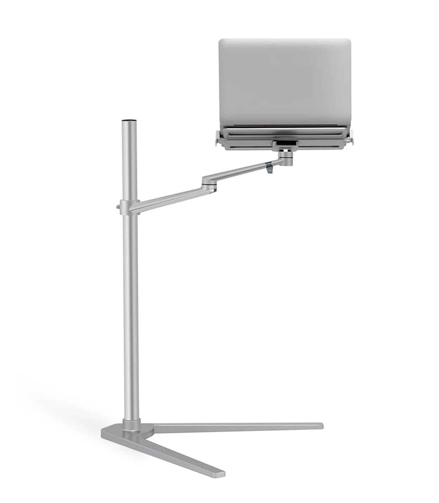 Подставка для ноутбука регулируемая Up-8A многофункциональная для ноутбуков 12-17 дюймов, серебристая, фото №3