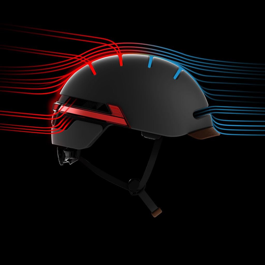 Шолом LIVALL BH51T Smart, велосипедний шолом зі світлодіодними передніми та задніми ліхтарями, покажчиками повороту, стоп-сигналами, фото №3