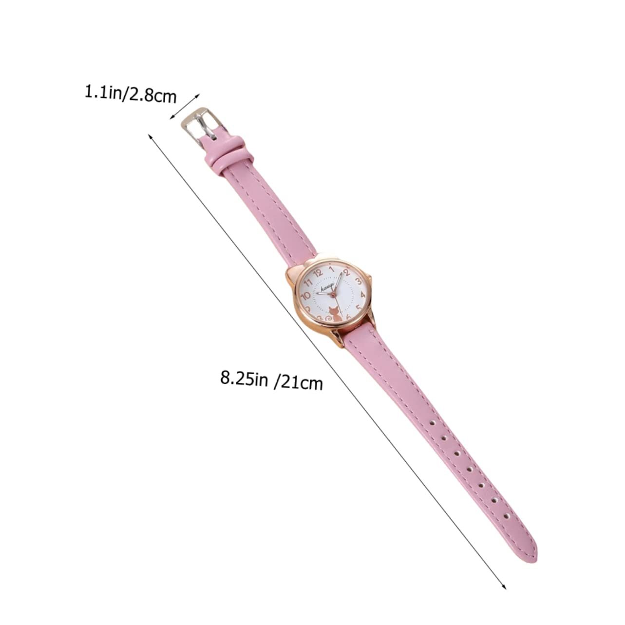 Наручные часы Healvian Стильные с кошачьим циферблатом с подходящим браслетом Регулируемые кварцевые для женщин для особых случаев, фото №2