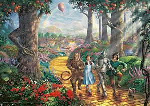 Пазл Schmidt Spiele Thomas Kinkade Warner 58426 Wizard of Oz Follow the Yellow Brick Road 1000 элементов - Фото 1