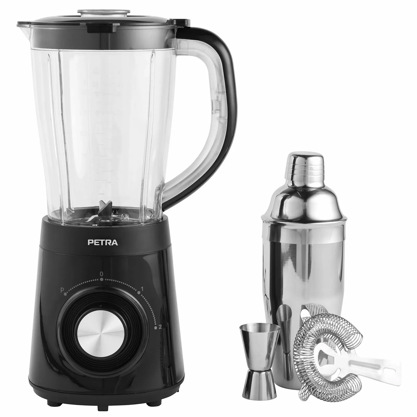 Набір змішувача Petra PT5619VDE з підставкою із шейкером для коктейлів, аксесуари, 2 швидкості, фото №1