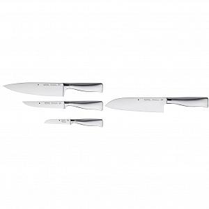Набір ножів WMF Grand Gourmet 3 шт. (Німеччина) та ніж Santoku WMF Grand Gourmet 32 см (Німеччина) - Фото 1