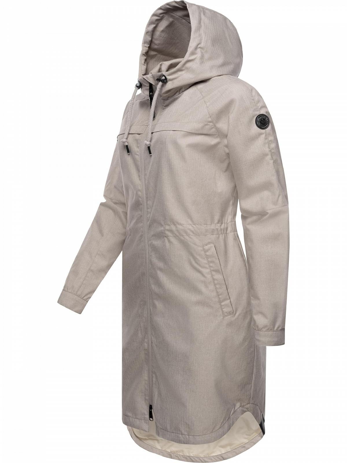 Переходная куртка Ragwear Belinka Женская Легкая куртка Длинная с капюшоном Водонепроницаемая, фото №2
