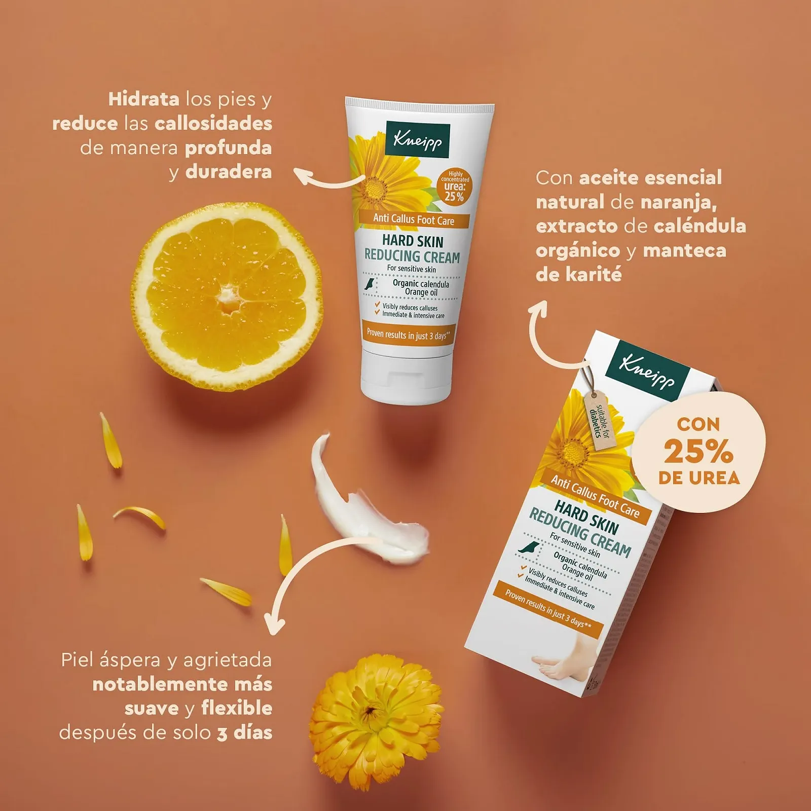 Крем проти мозолів Kneipp Calendula Naranja 50 мл, фото №4