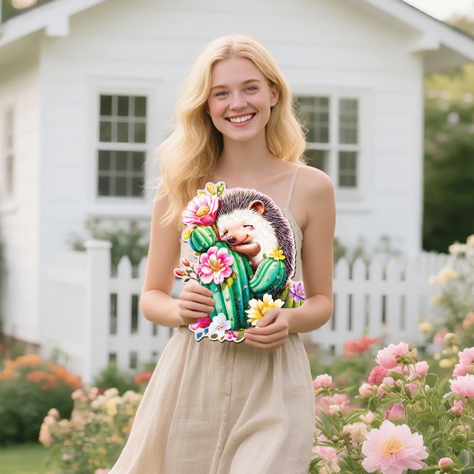 Деревянный пазл GLOBLELAND Hedgehog Cactus 200 деталей Неправильной формы Уникальный, фото №4 Деревянный пазл GLOBLELAND Hedgehog Cactus 200 деталей Неправильной формы Уникальный, фото №4